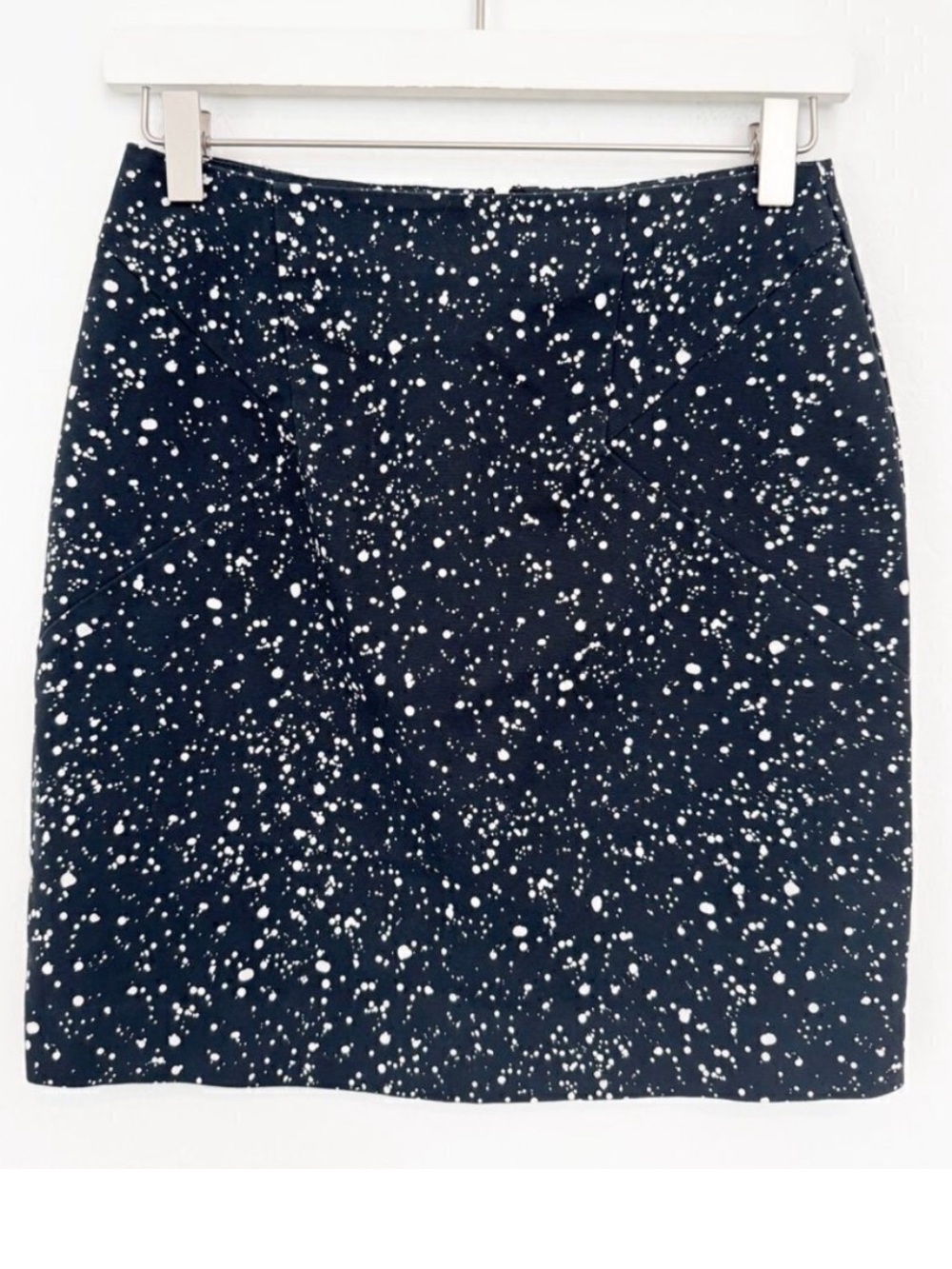 Kate Spade Skirt Size 0 Dark Deer Dot Polka Speckled Print Old Money Retro